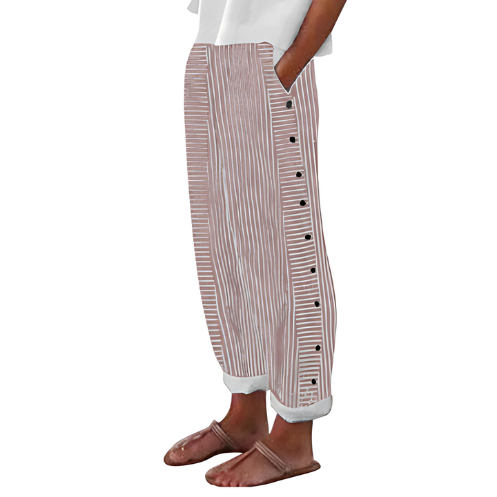 Dagny | Luchtige Gestreepte Zomerbroek