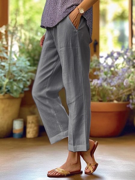 Lotte | Comfortabele Linnenlook Broek