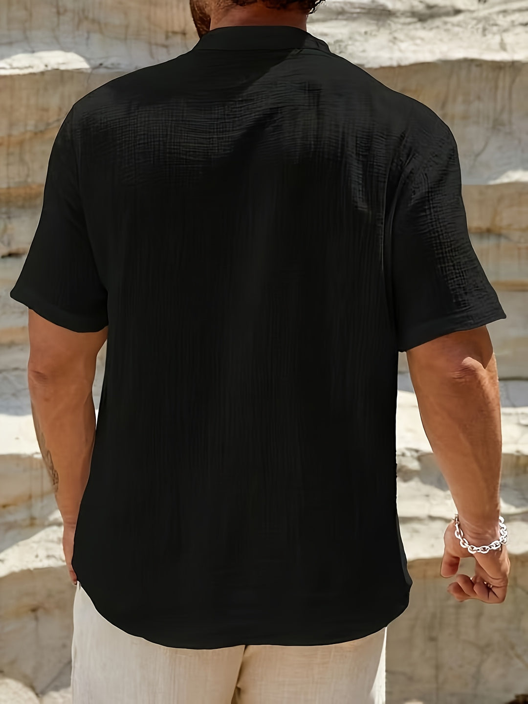 Jasper | Luchtig Henley Shirt