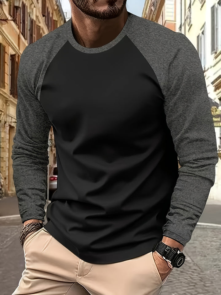 Pim | Sportieve Longsleeve met Contrastmouwen