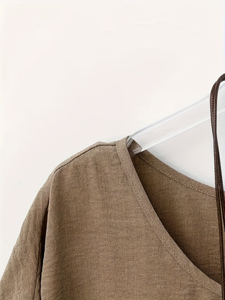 Cato | Soepel Vallende Blouse met Vleermuismouw