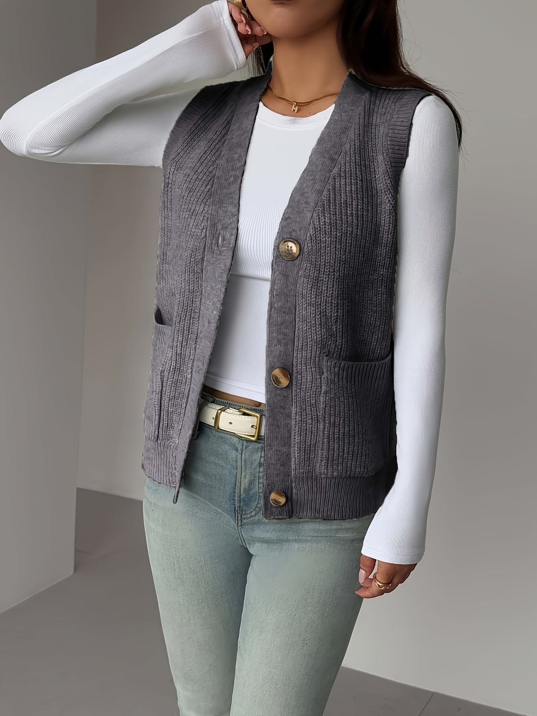 Marga | Verfijnd Mouwloos Gilet