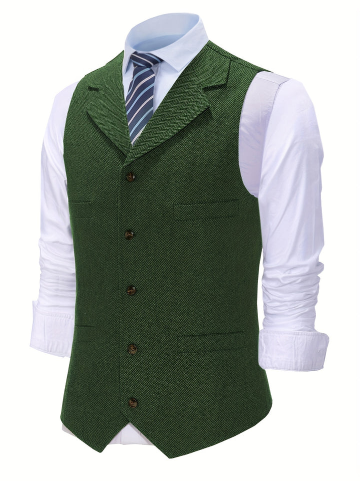 Wolter | Verfijnd Visgraat Gilet