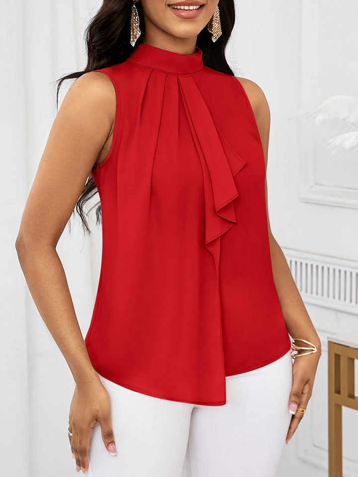 Neeltje | Elegante Mouwloze Top met Striksluiting