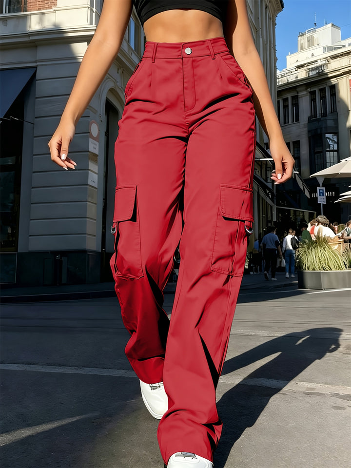 Elly | Comfortabele Cargobroek met Hoge Taille