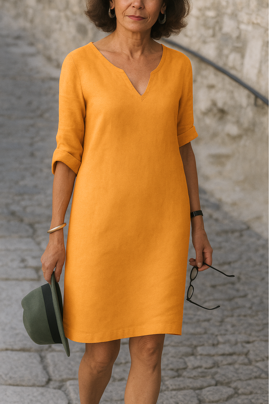 Sophie | Elegante V-hals Zomerjurk
