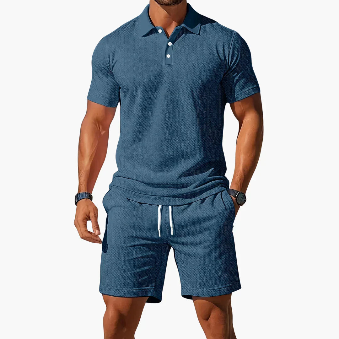 Sander | Stijlvolle Polo Tweedelige Set