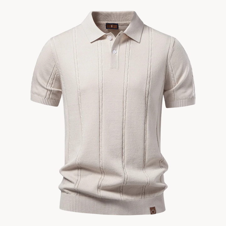 Maarten | Verfijnde Gebreide Poloshirt