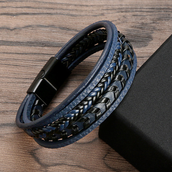Corbin | Leren Gevlochten Viking Armband