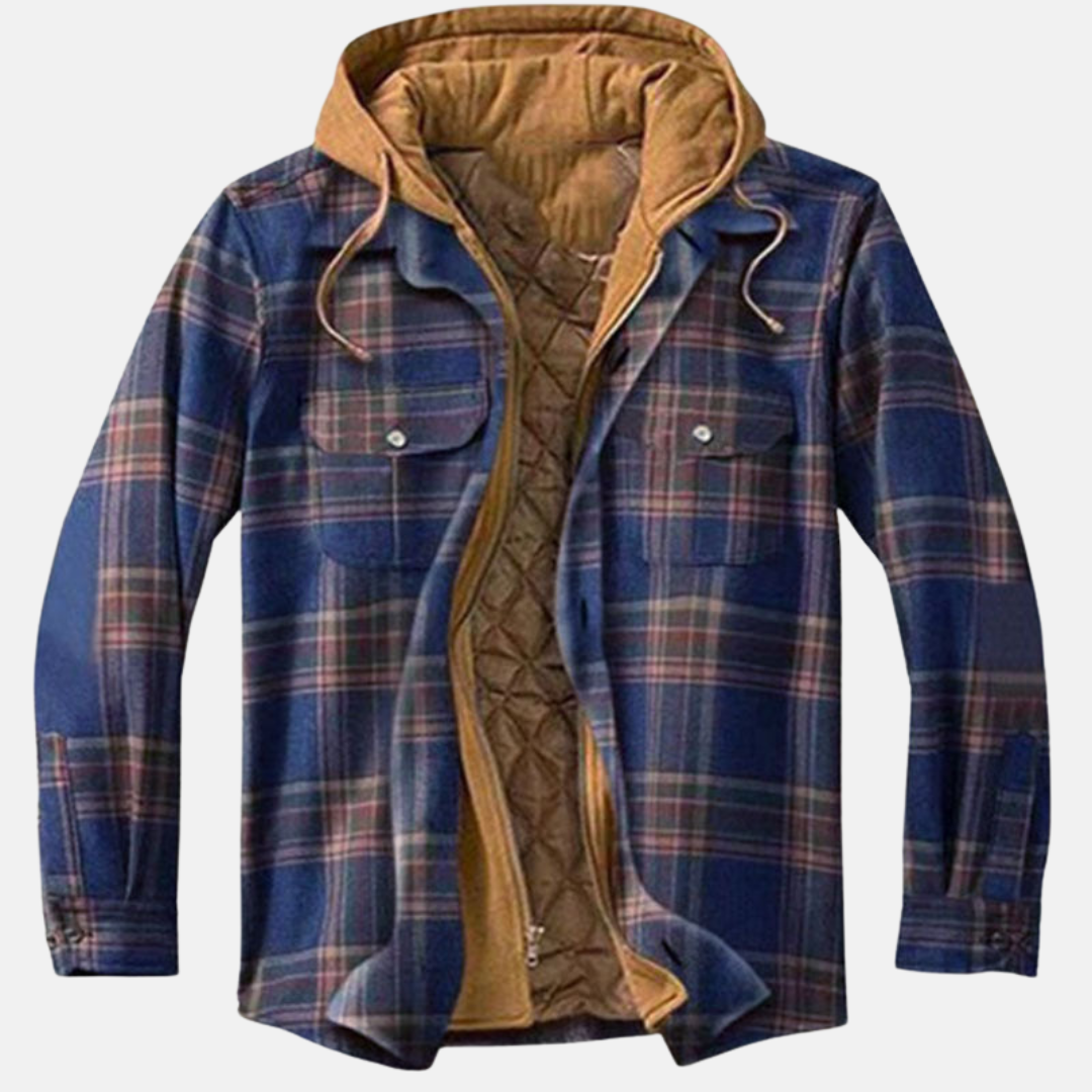 Reinder | Warm Geruit Jack met Capuchon