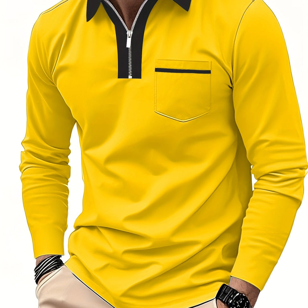Bauke | Verfijnde Poloshirt met Rits