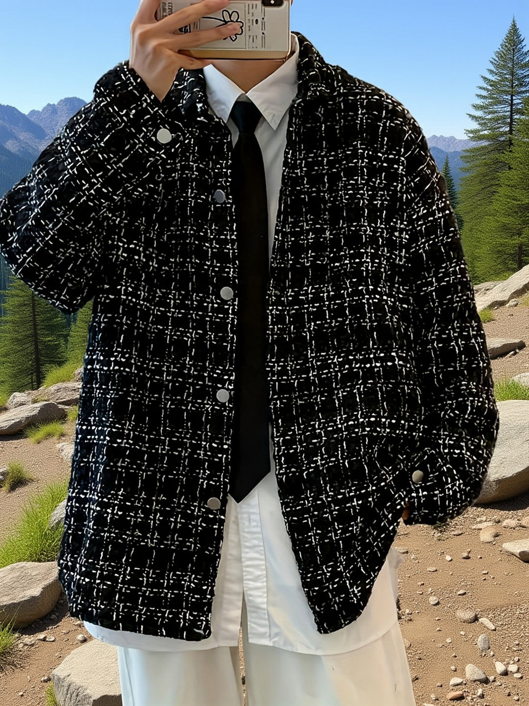 Roelof | Geruite Overshirt met Klassieke Kraag