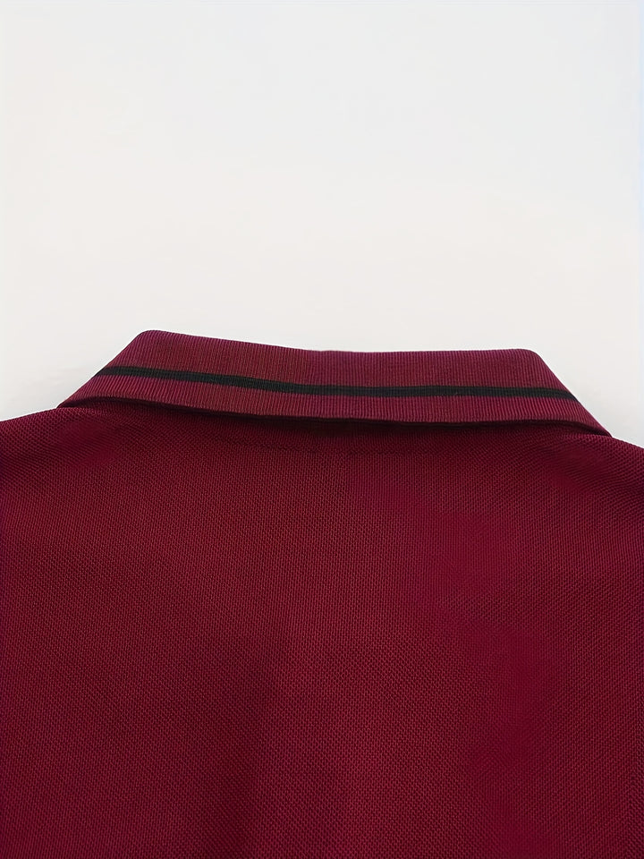 Wim | Verfijnde Poloshirt met Lange Mouwen