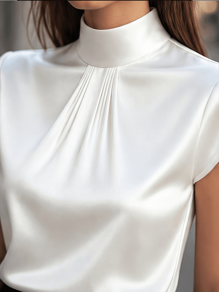 Renée | Elegante Top met Opstaande Kraag