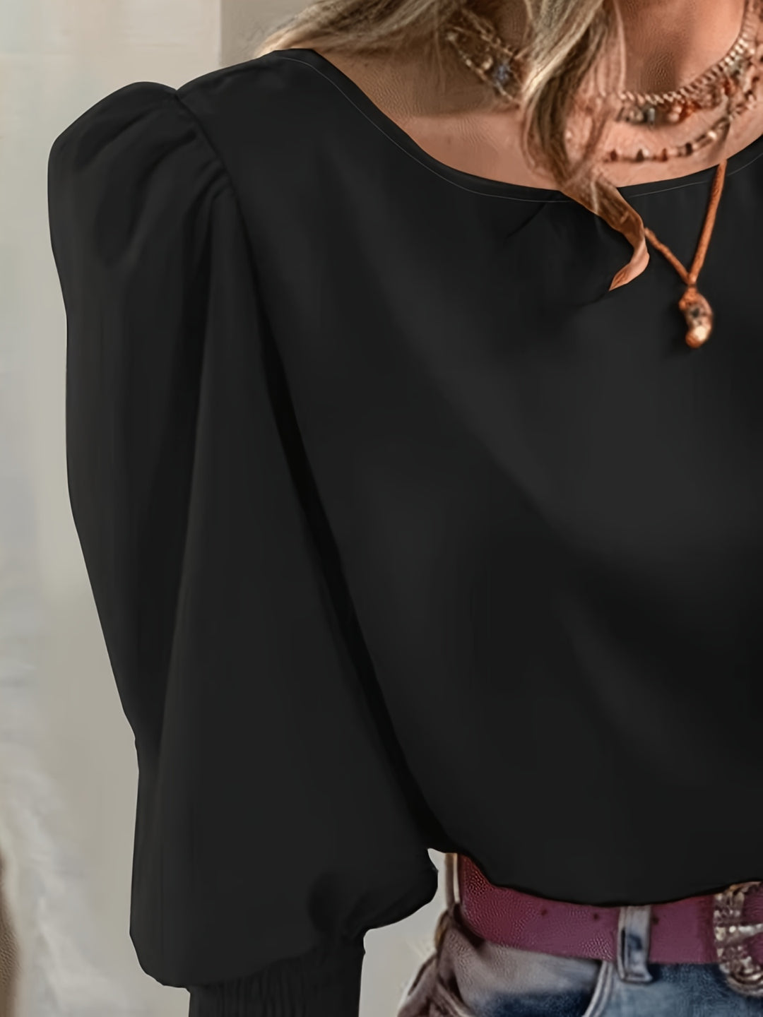 Mariëlle | Elegante Blouse met Pofmouwen