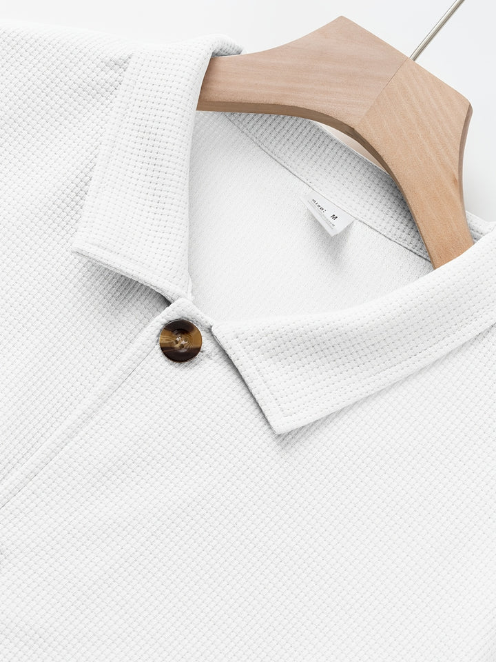 Ewald | Verfijnd Getextureerd Overshirt