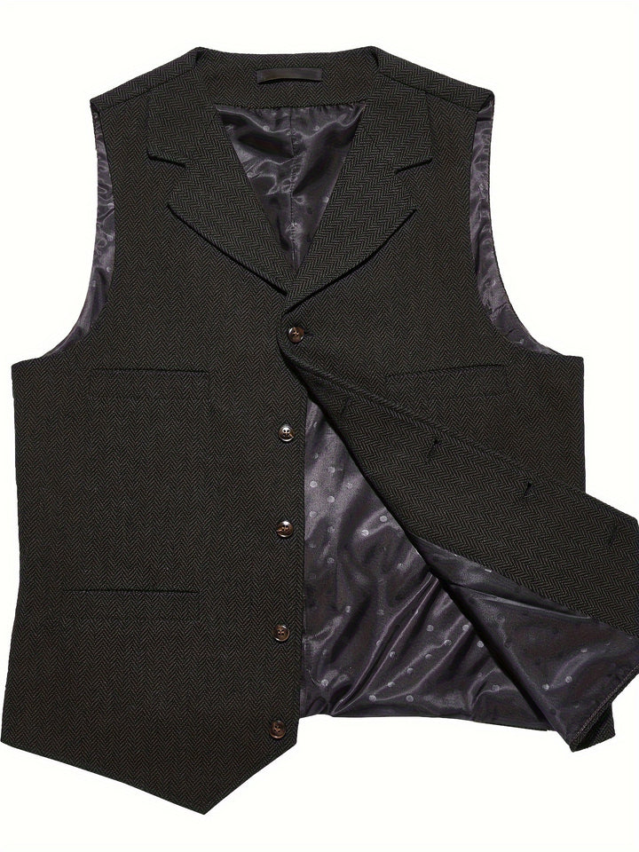 Wolter | Verfijnd Visgraat Gilet