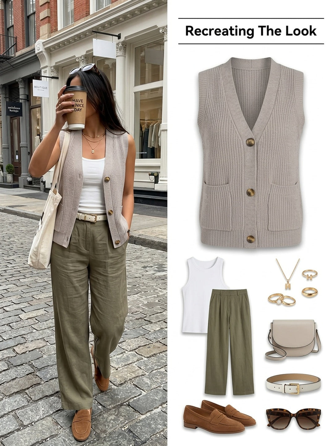 Marga | Verfijnd Mouwloos Gilet