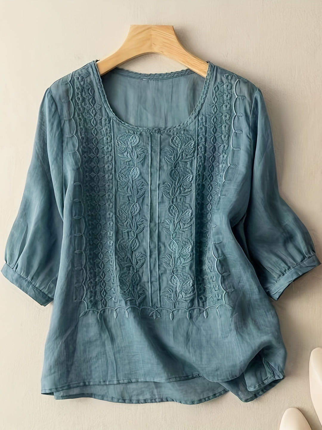 Willemien | Fijn Geborduurde Blouse