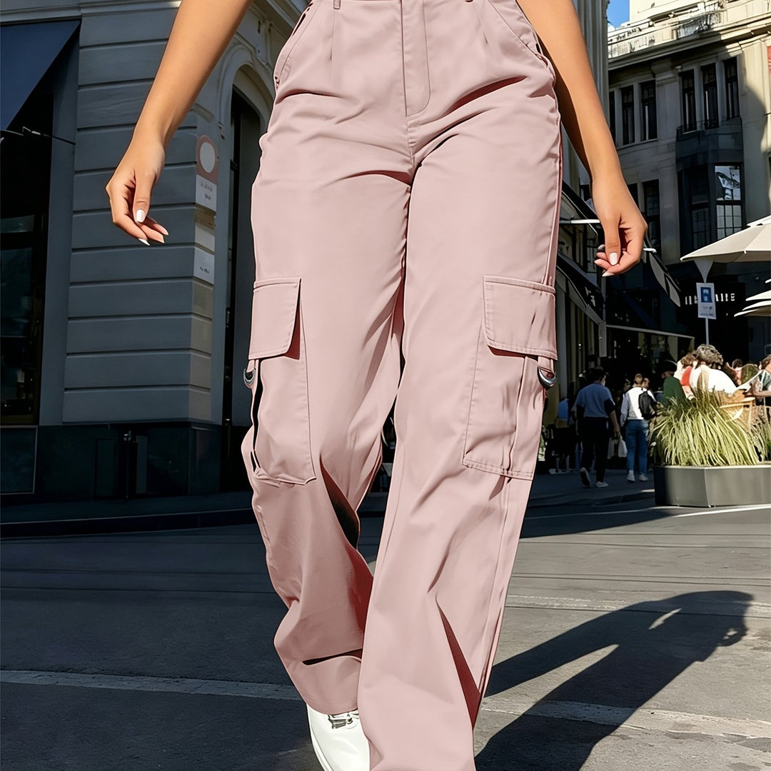 Elly | Comfortabele Cargobroek met Hoge Taille