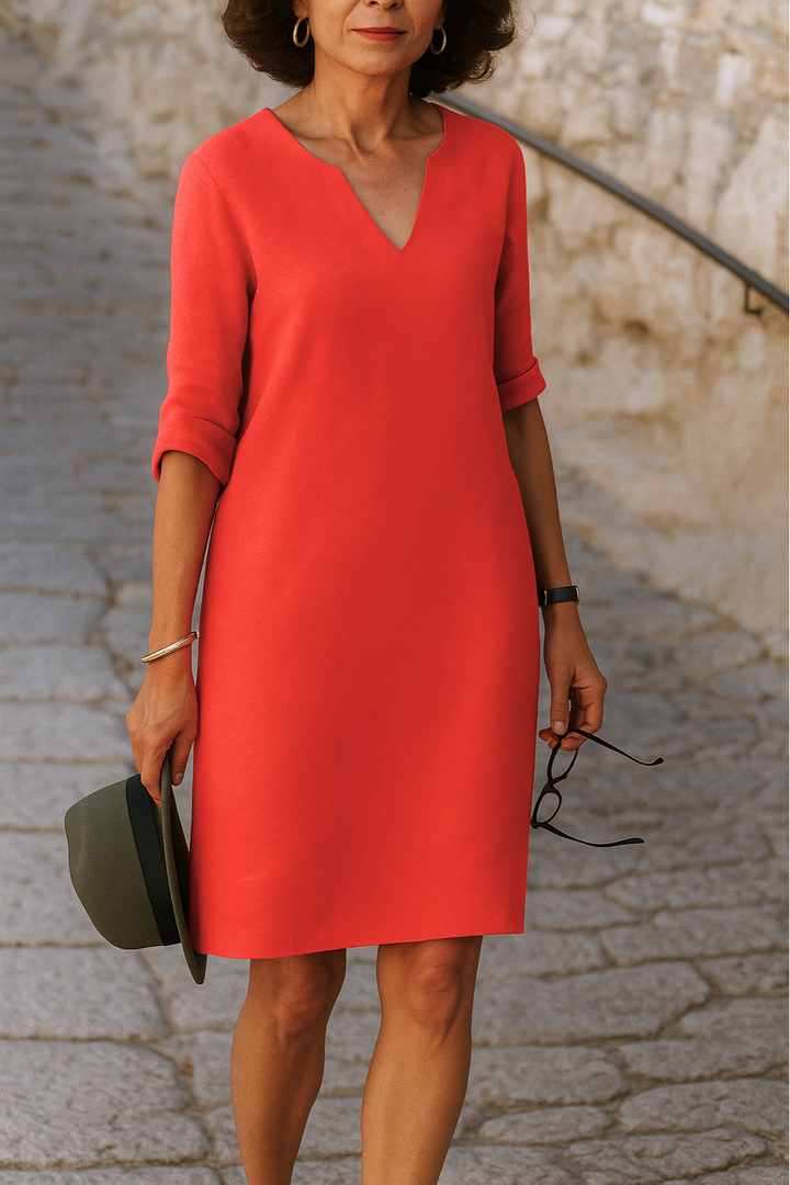 Sophie | Elegante V-hals Zomerjurk