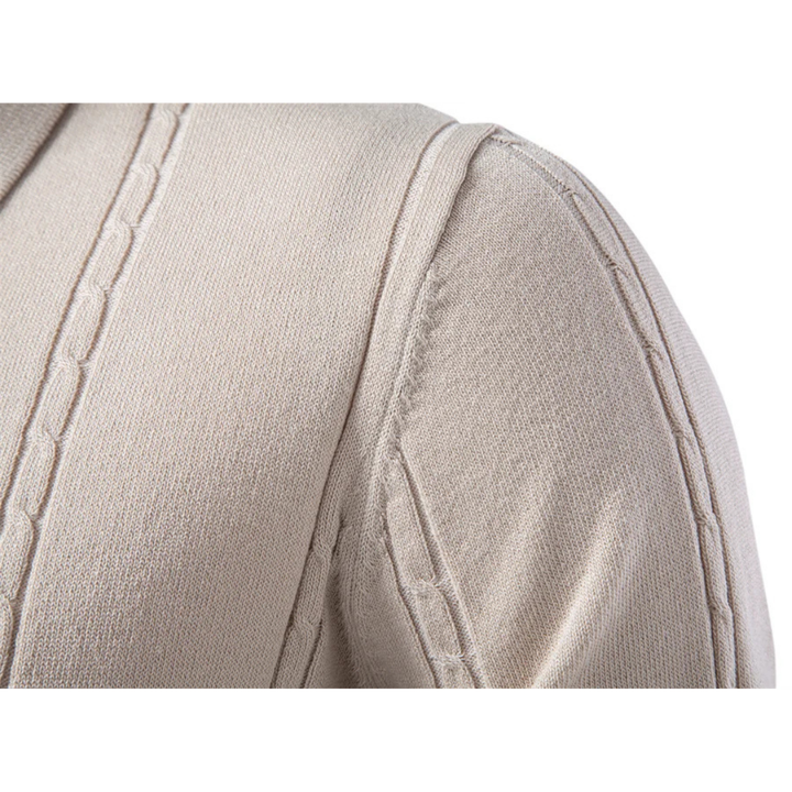 Maarten | Verfijnde Gebreide Poloshirt