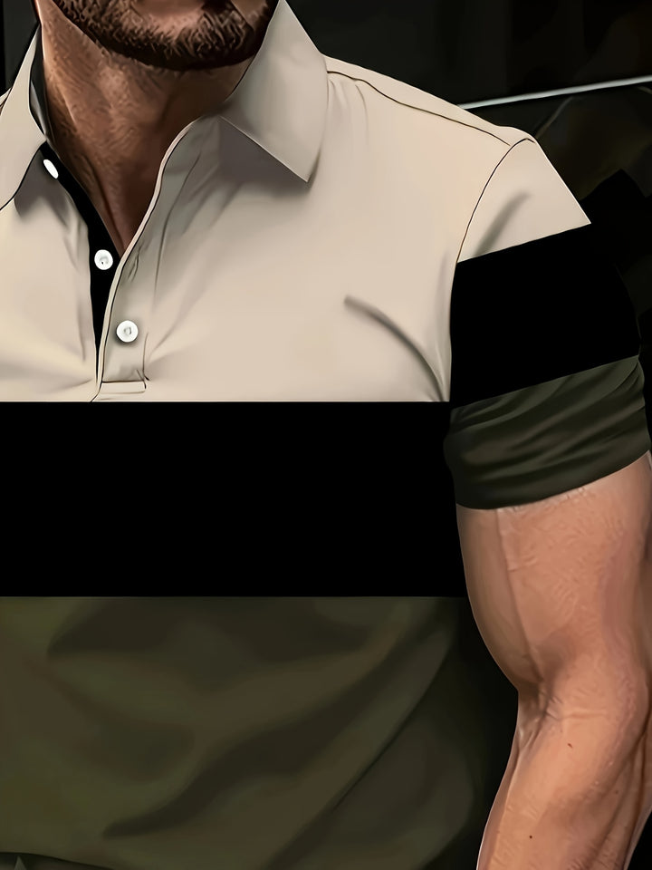 Niels | Klassiek Kleurblok Poloshirt