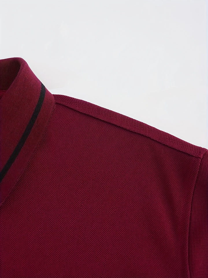 Wim | Verfijnde Poloshirt met Lange Mouwen