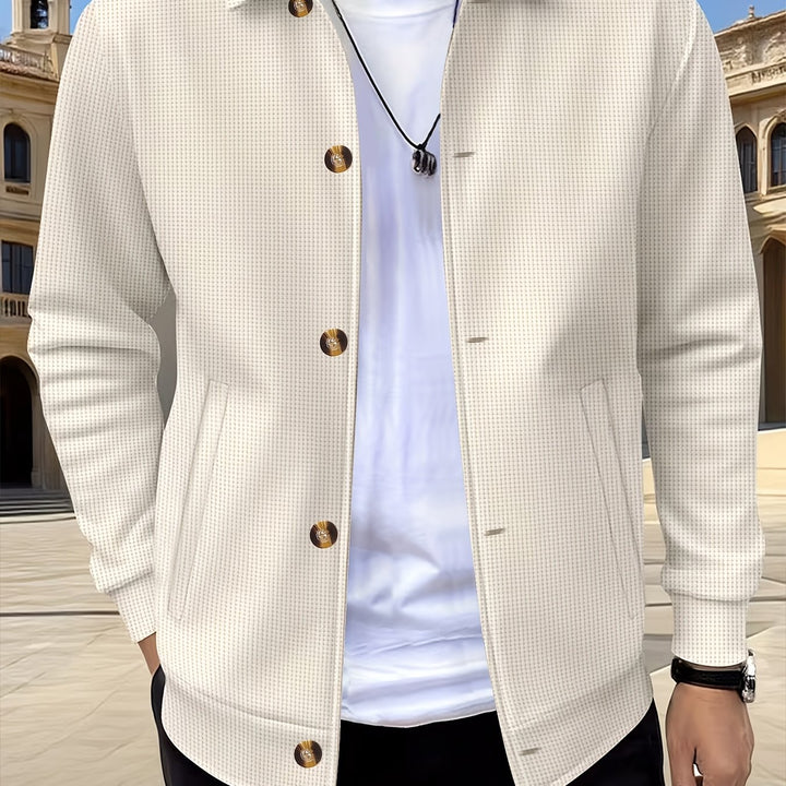 Ewald | Verfijnd Getextureerd Overshirt