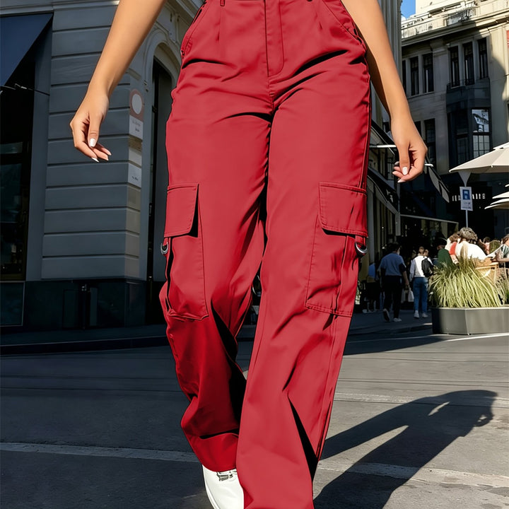 Elly | Comfortabele Cargobroek met Hoge Taille