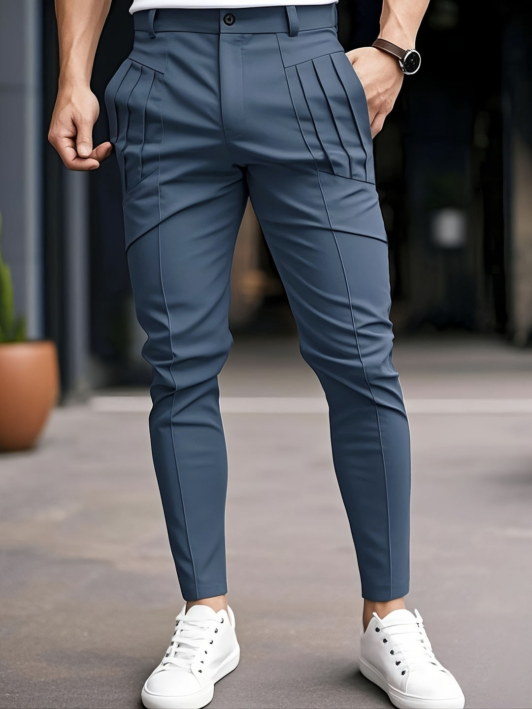 Twan | Verfijnde Slim-Fit Pantalon