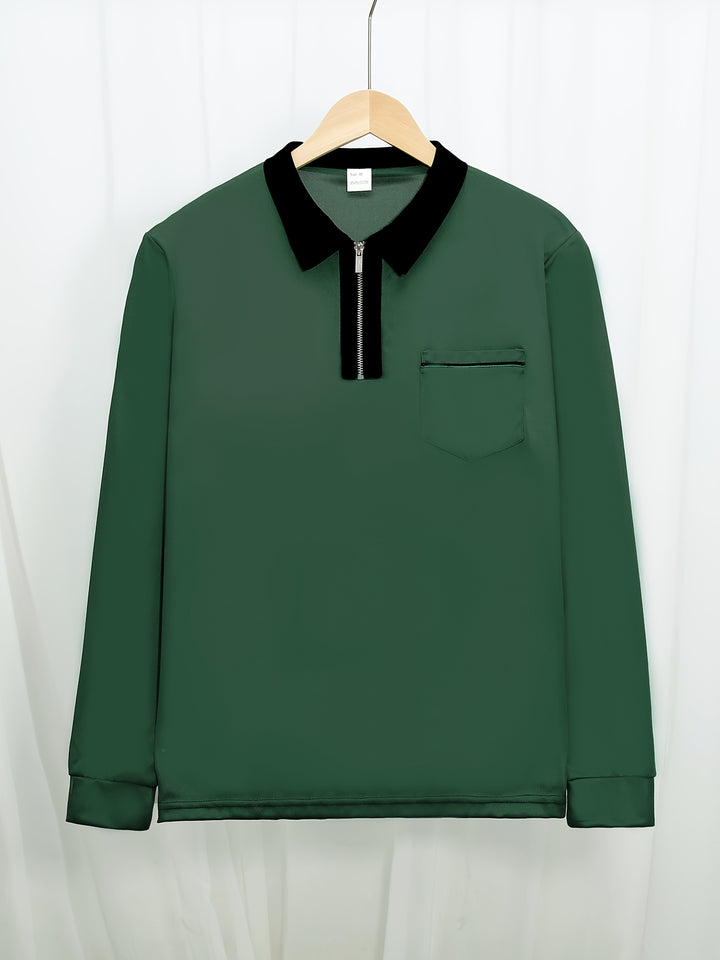 Bauke | Verfijnde Poloshirt met Rits