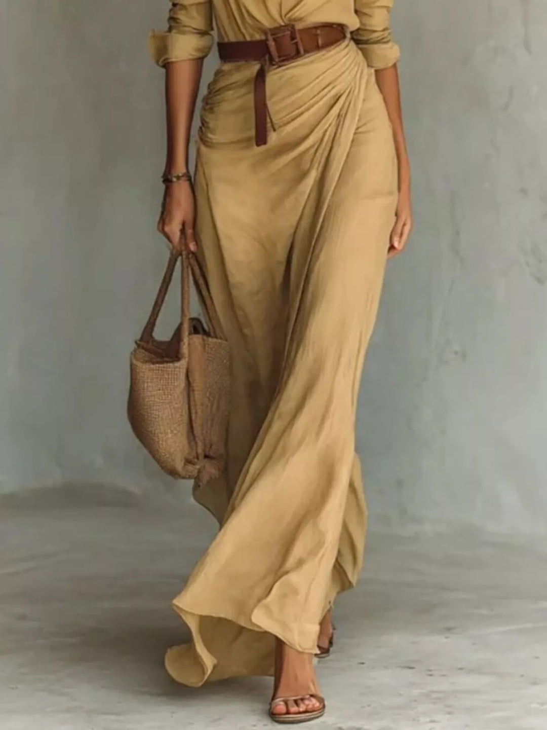 Margot | Elegante maxi-jurk met riem