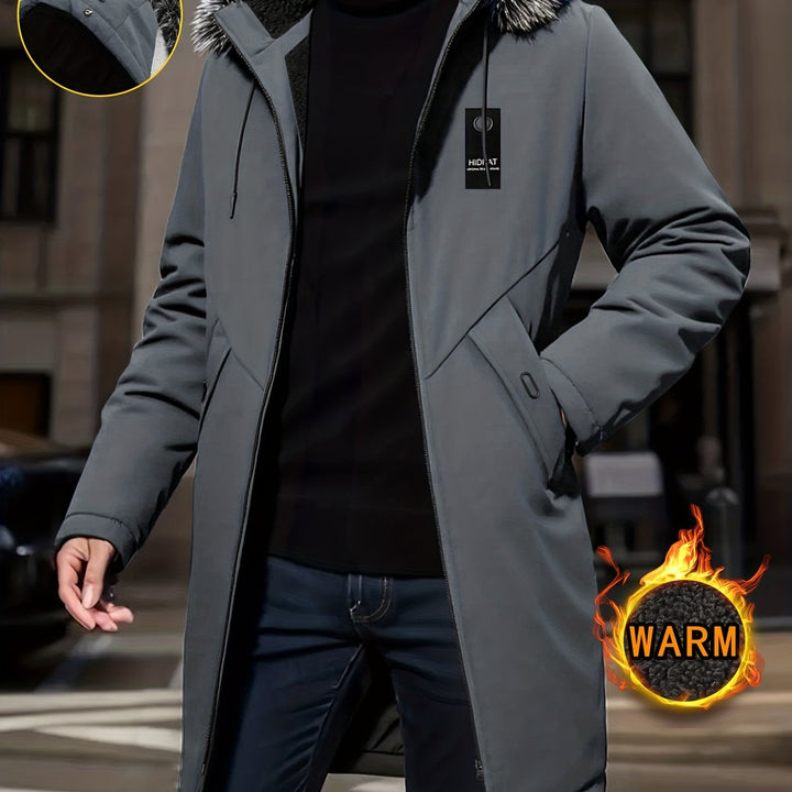 Leendert | Warme Halflange Parka met Capuchon