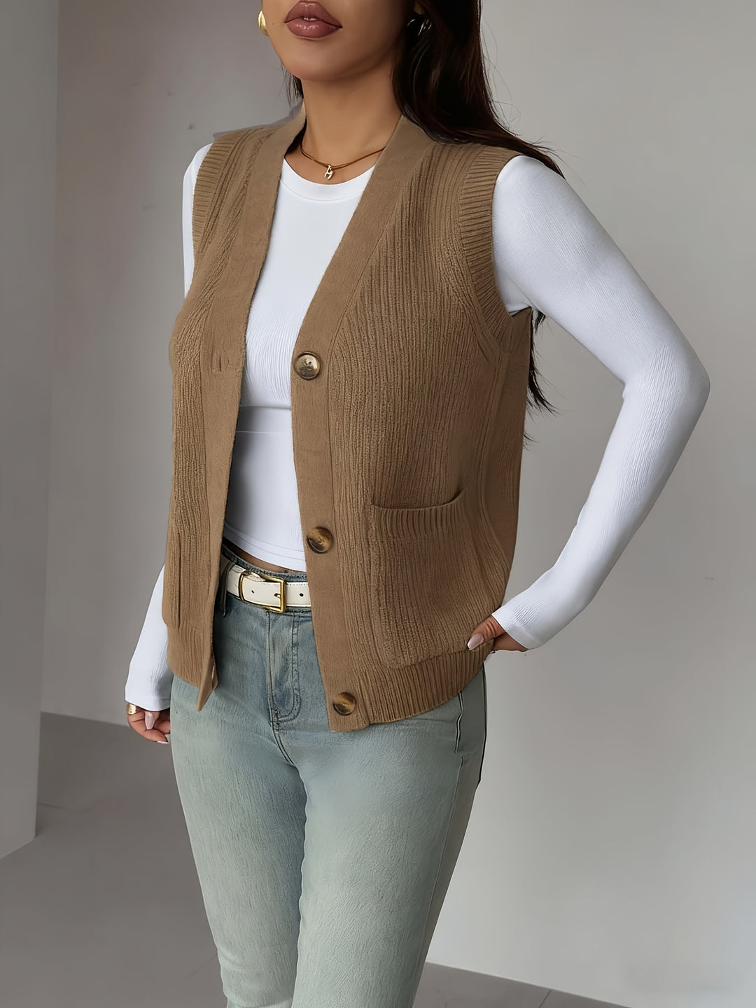Marga | Verfijnd Mouwloos Gilet