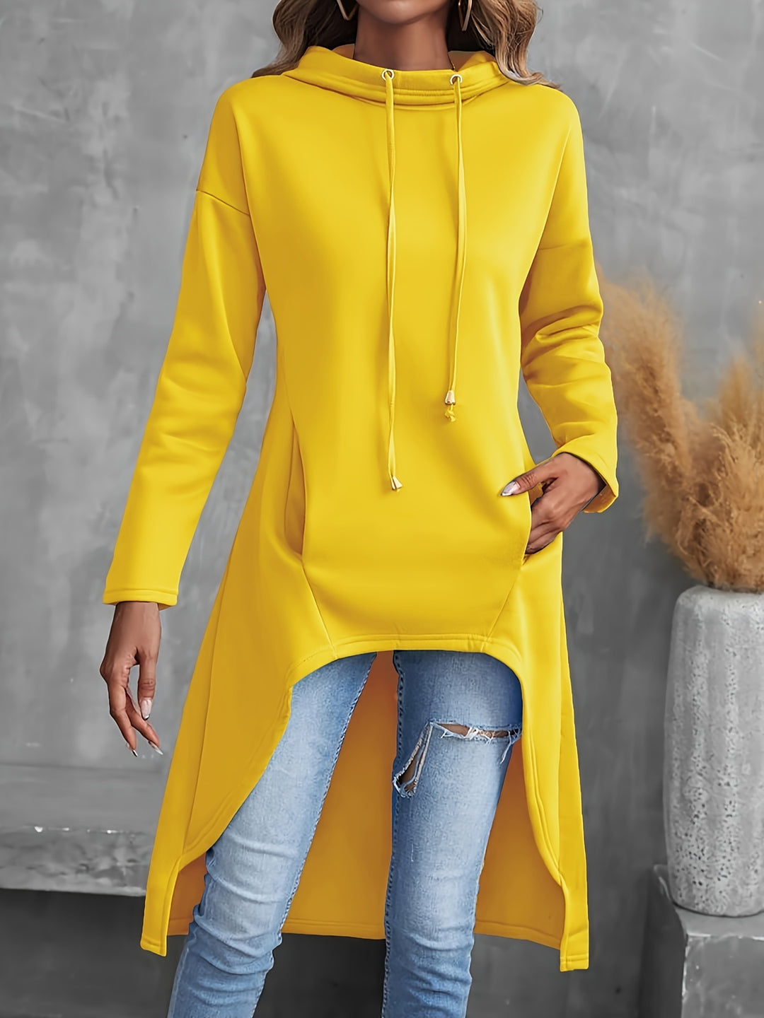 Berdien | Lange Asymmetrische Hoodie