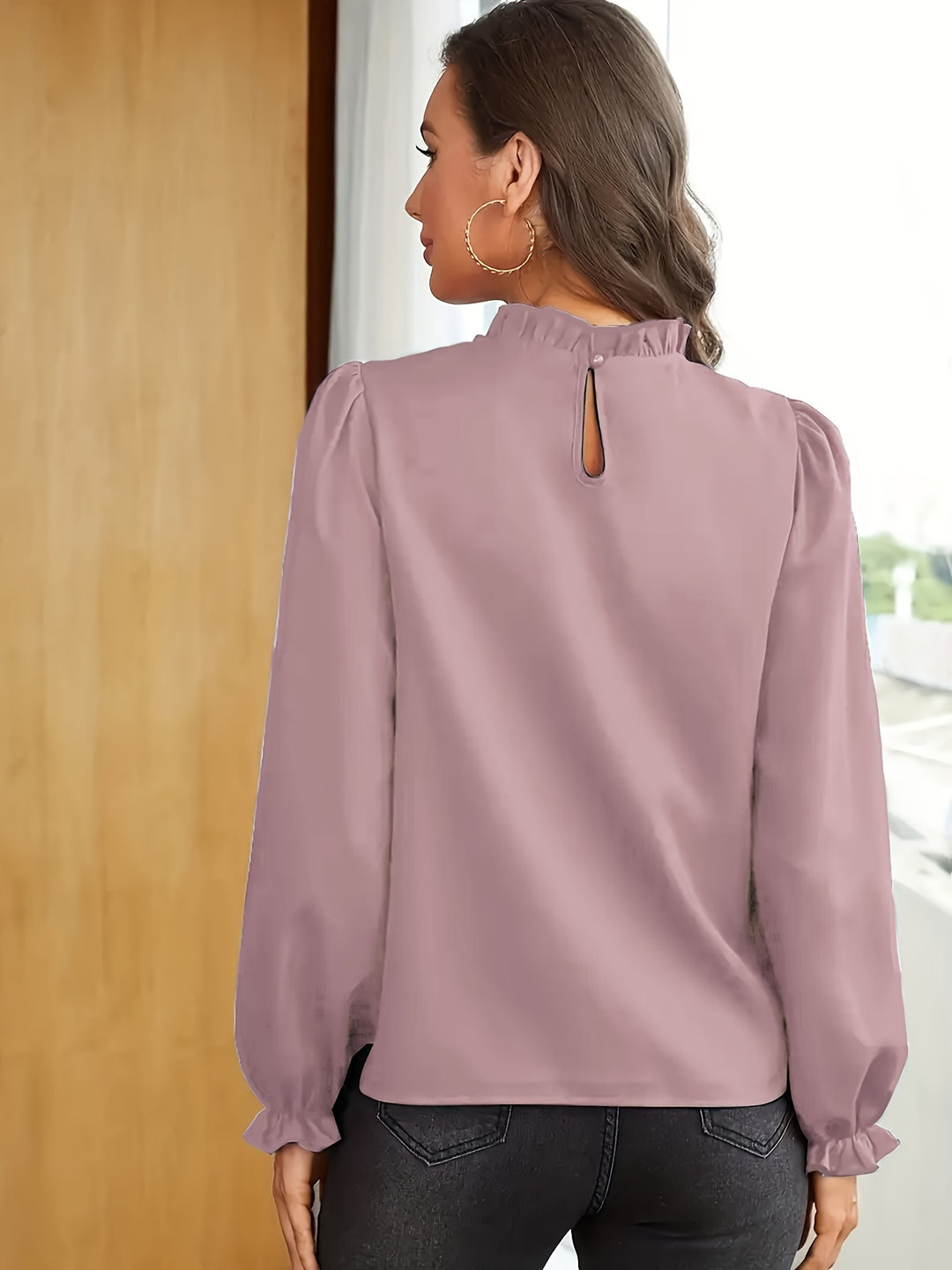 Anke | Elegante Blouse met Ruche-kraag