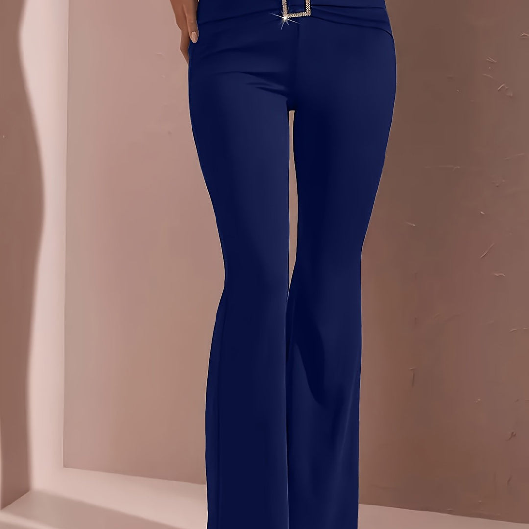 Lieneke | Elegante Wijduitlopende Broek