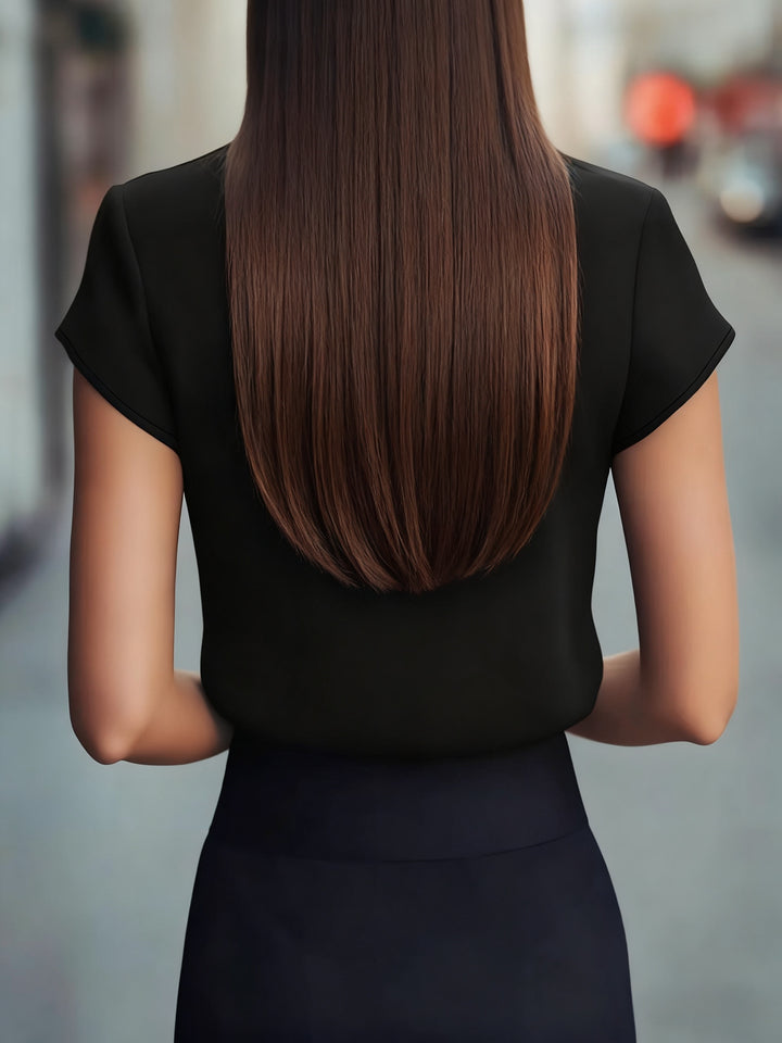 Renée | Elegante Top met Opstaande Kraag