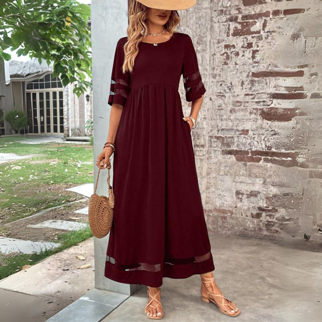 Aubrey | Flatterende midi jurk met elegante pasvorm