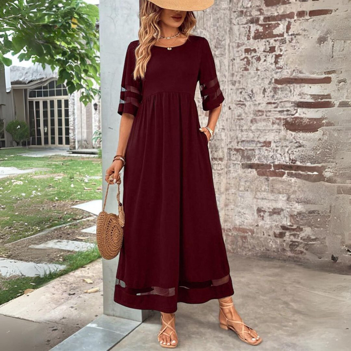 Aubrey | Flatterende midi jurk met elegante pasvorm