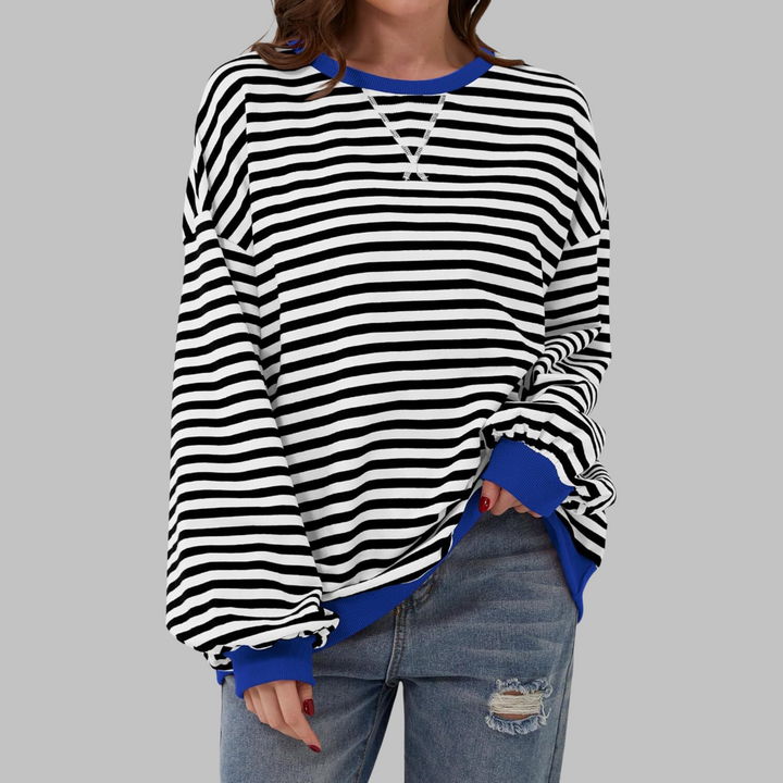 Jasmijn | Casual Gestreepte Sweater