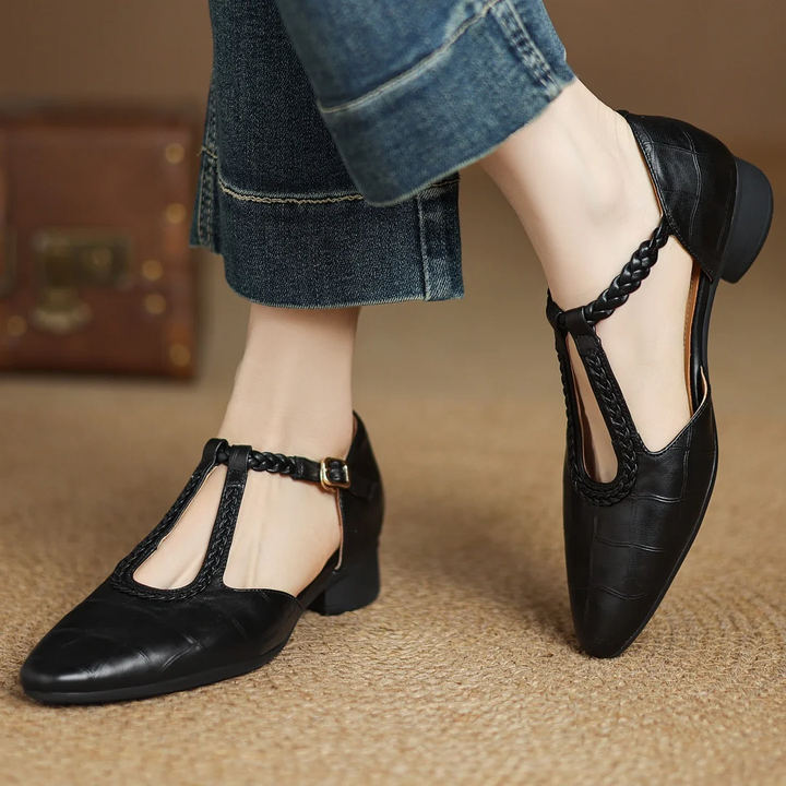 Liana | Premium Gevlochten Sandalen met Puntneus