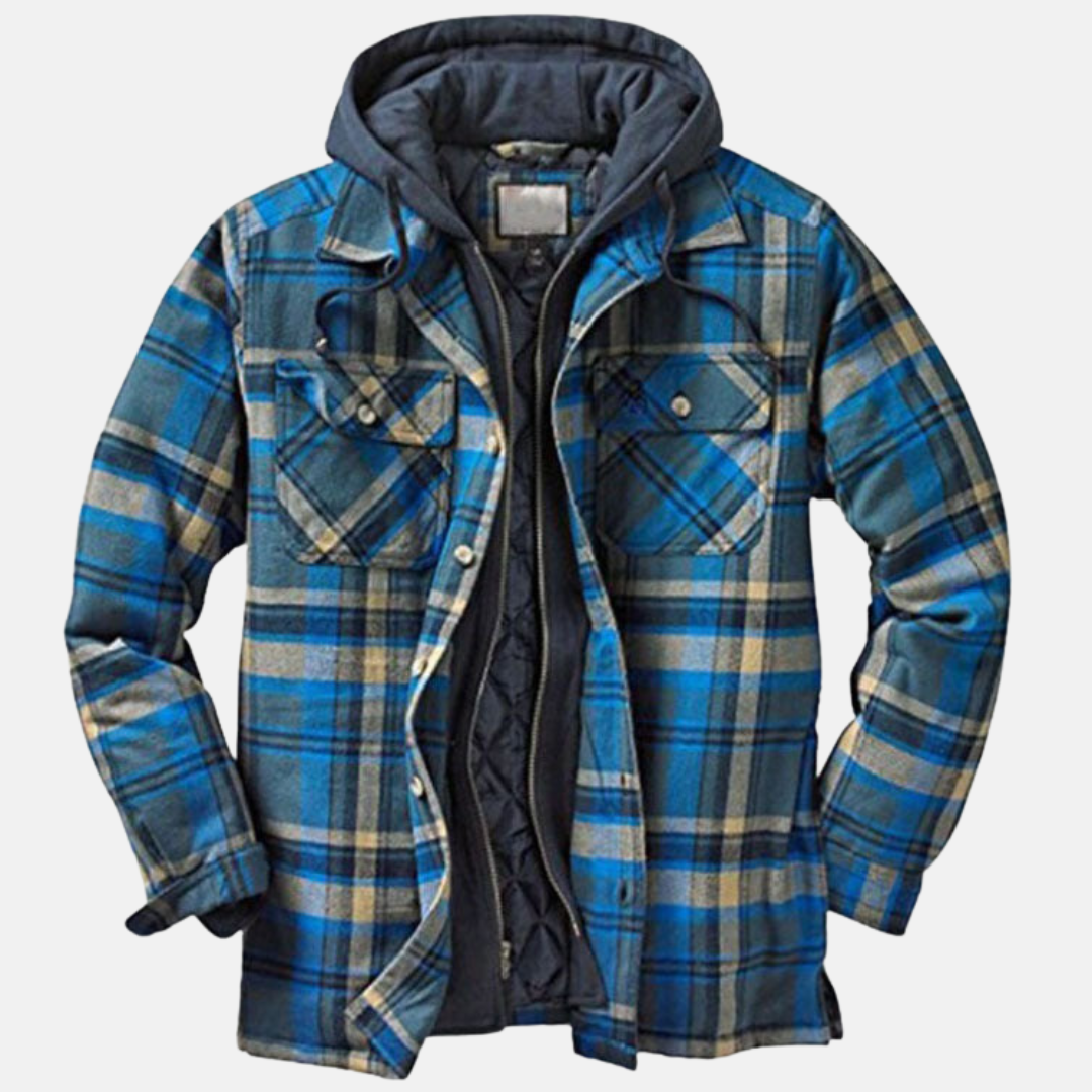 Reinder | Warm Geruit Jack met Capuchon