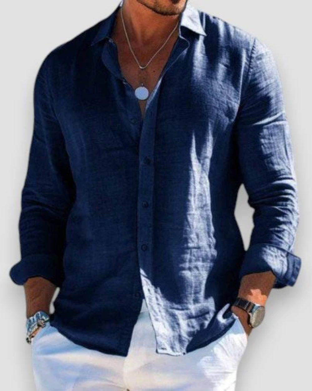 Garrett | Casual Zomeroverhemd met Knopen