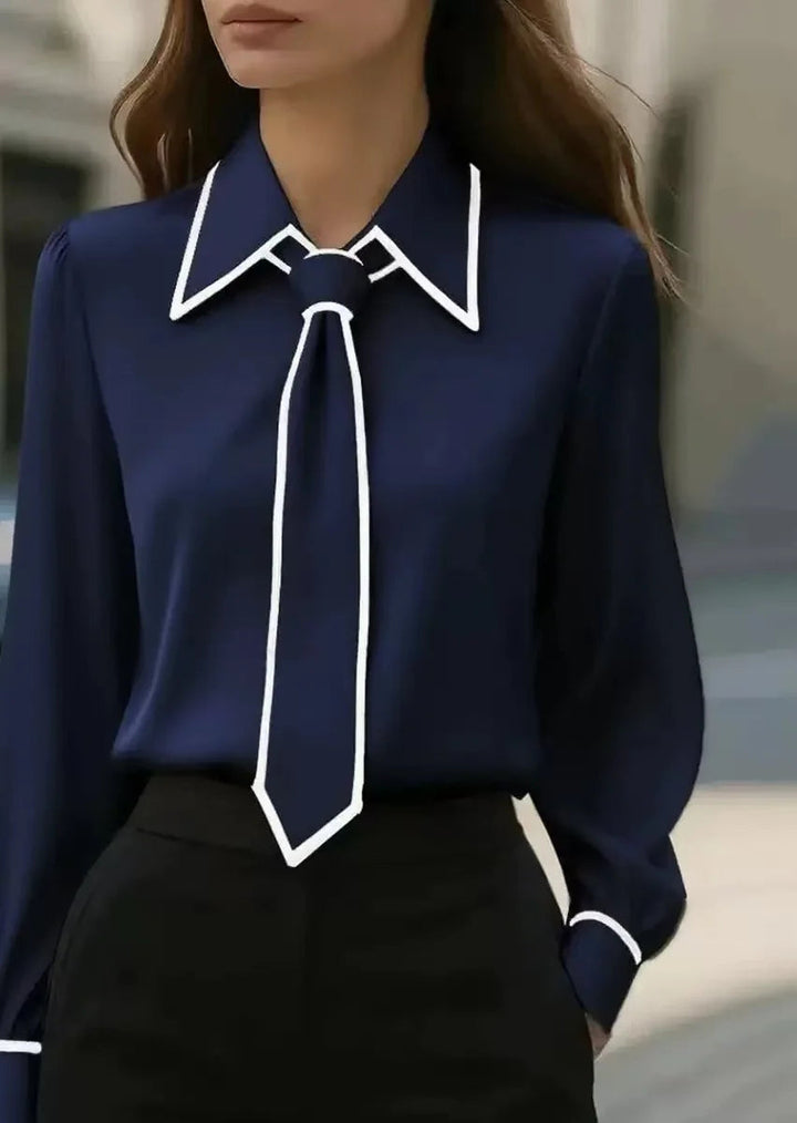 Nynke | Verfijnde Strikblouse