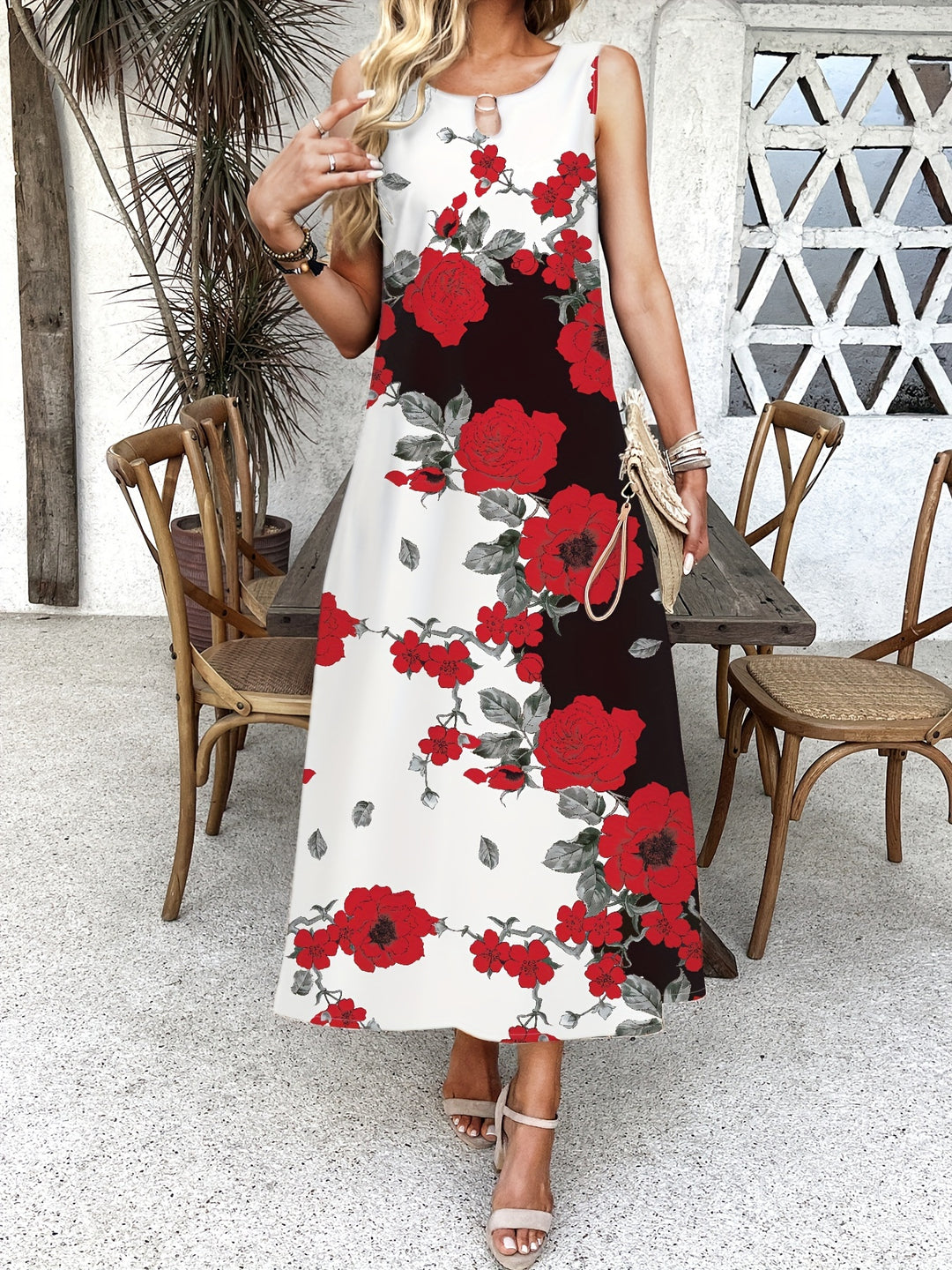 Cornelia | Bloemige Zomerse Maxi-jurk