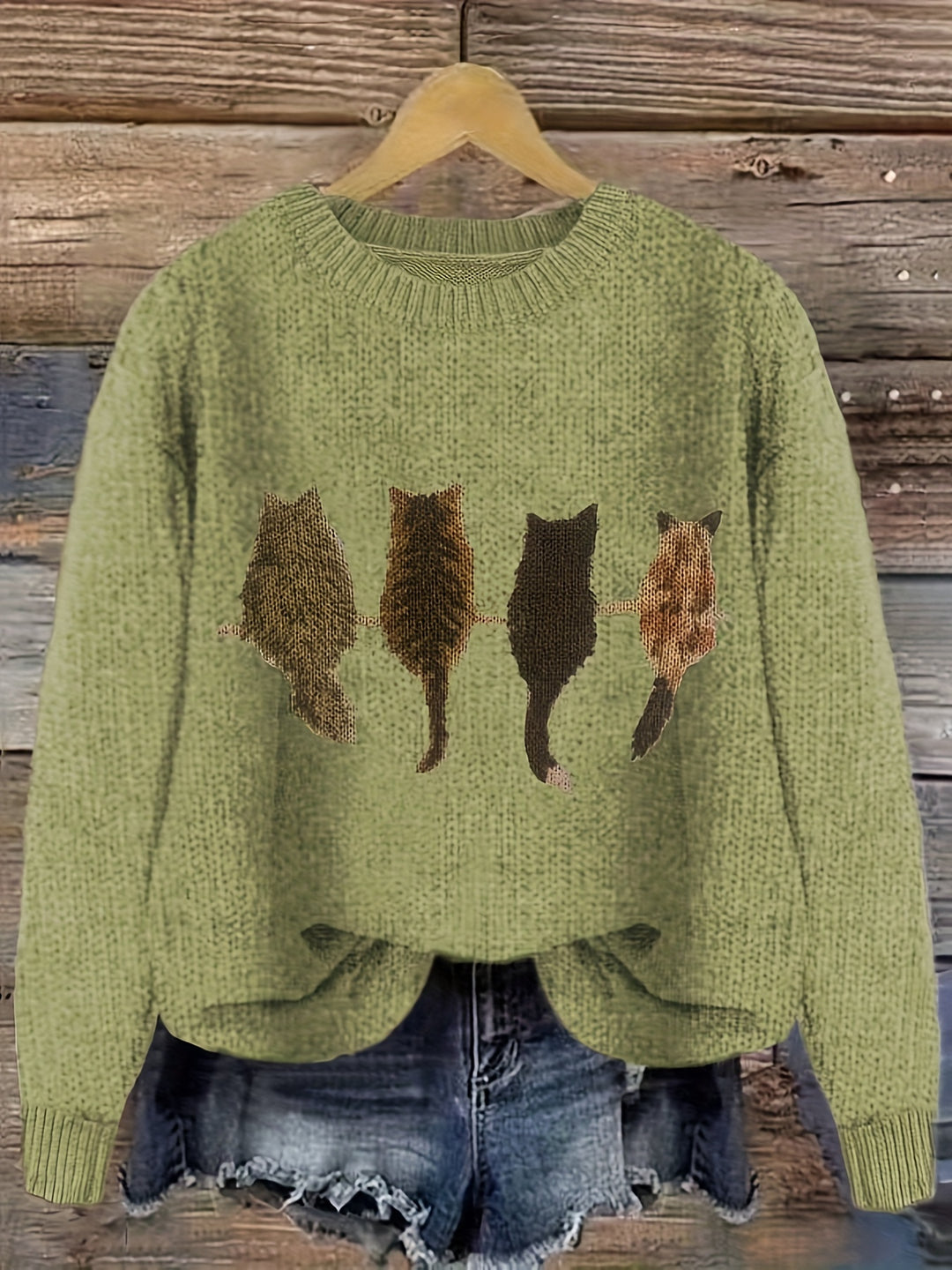 Hetty | Zachte Kattenprint Trui