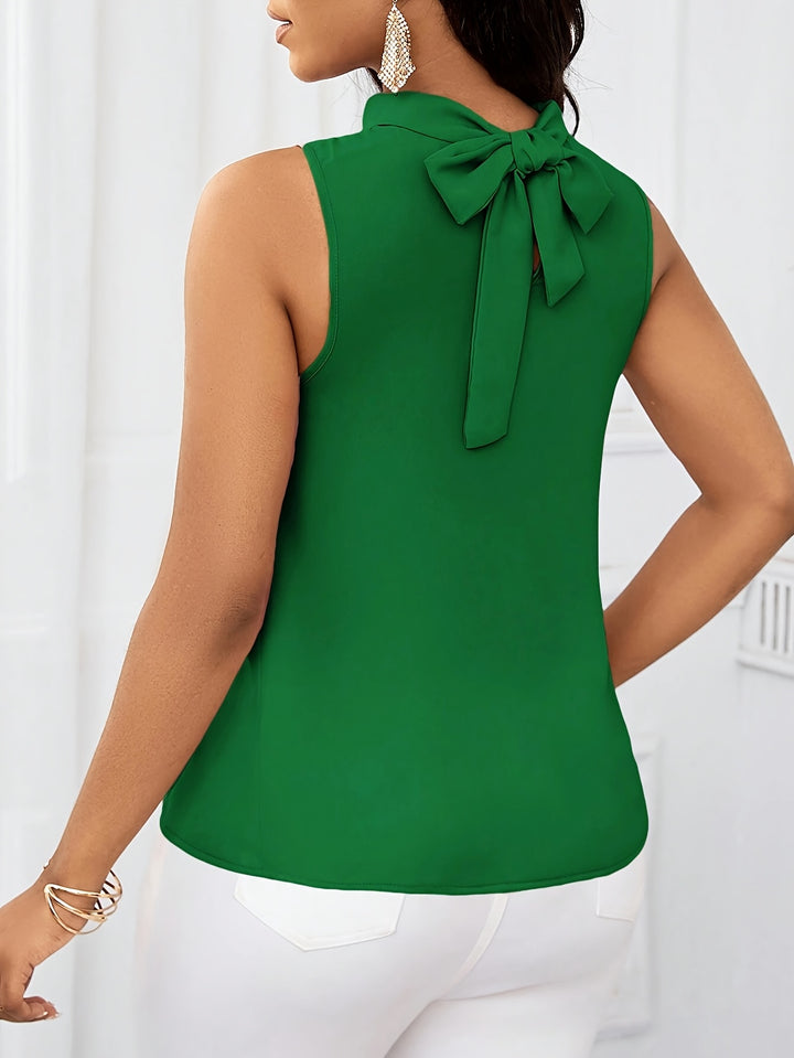 Neeltje | Elegante Mouwloze Top met Striksluiting