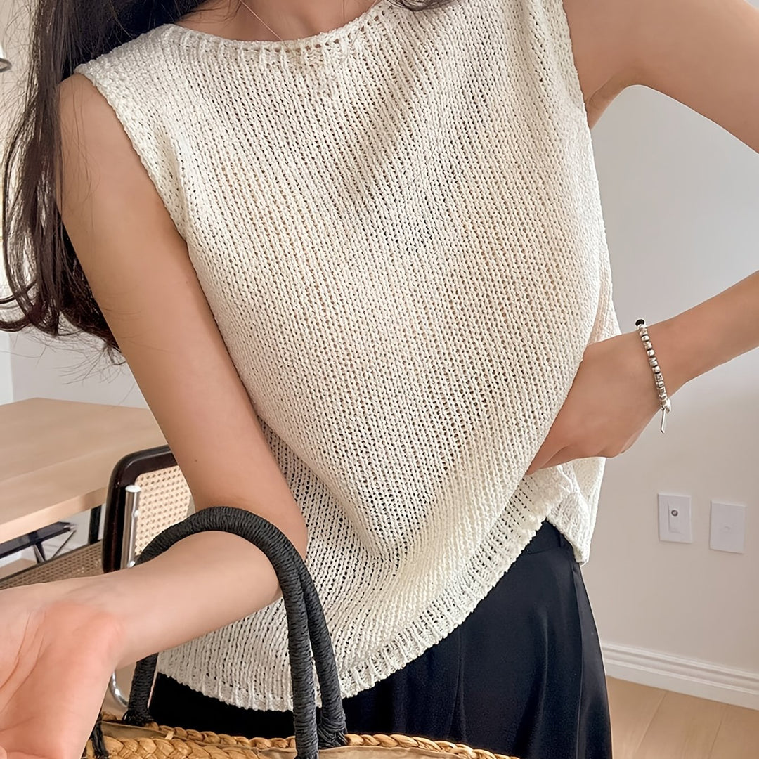Lieve | Mouwloze Gebreide Top